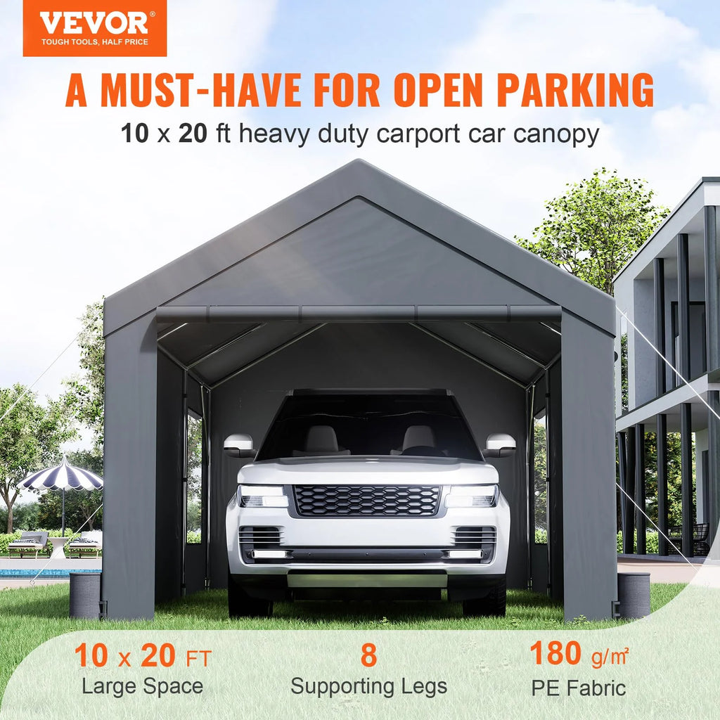 VEVOR Carport 10x20ft. Car Canopy Portable Garage