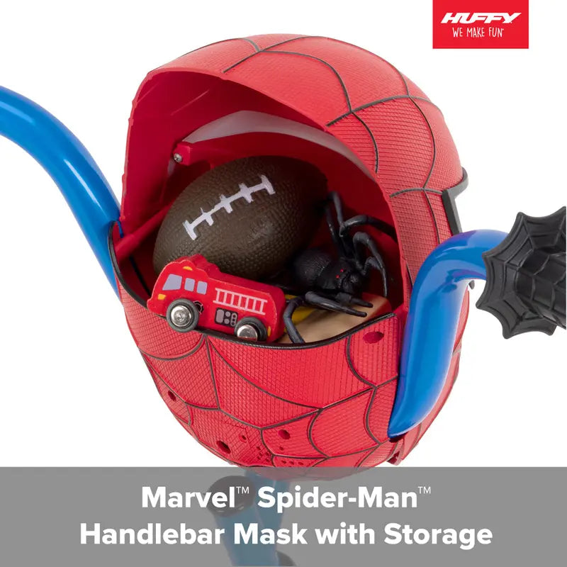 Huffy Marvel Spider-Man 12″ Boys' Bike with Training Wheels & EZ Build